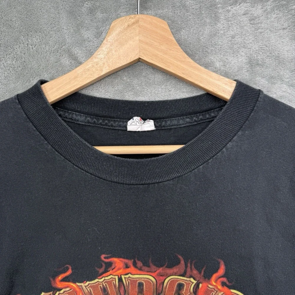 Sturgis Bike Week 68th Annual 2008 Burning Skull Logo Distressed Size 2XL